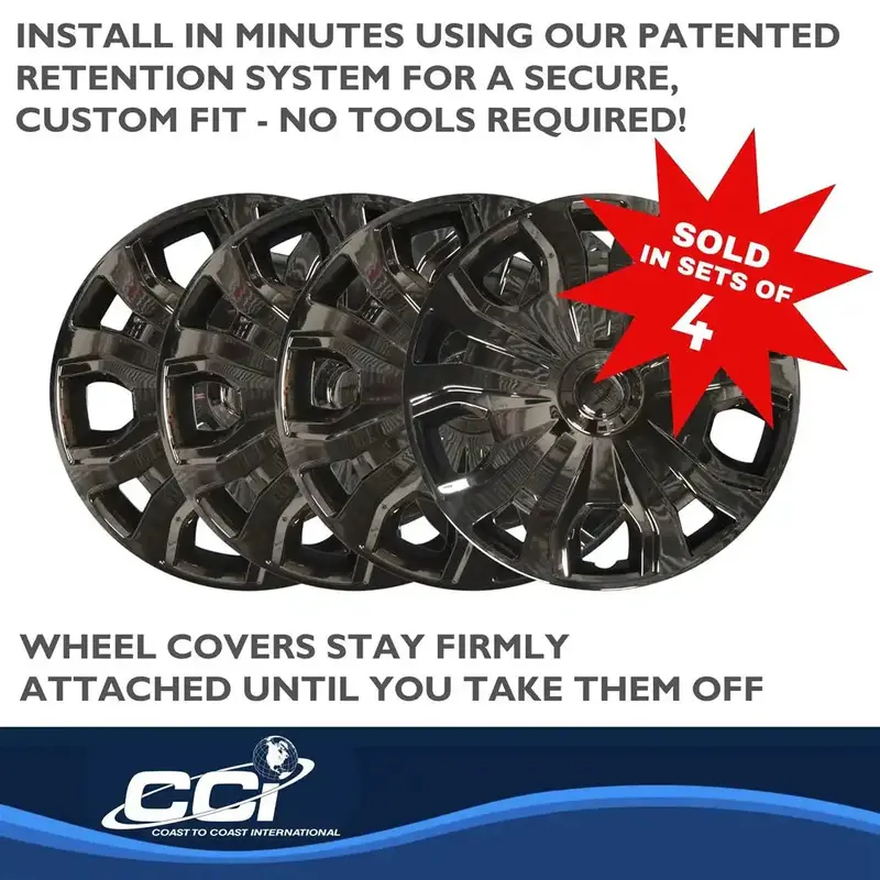 Coast To Coast Wheel Cover – Iwc54316Blk, Stylish Black Finish 1