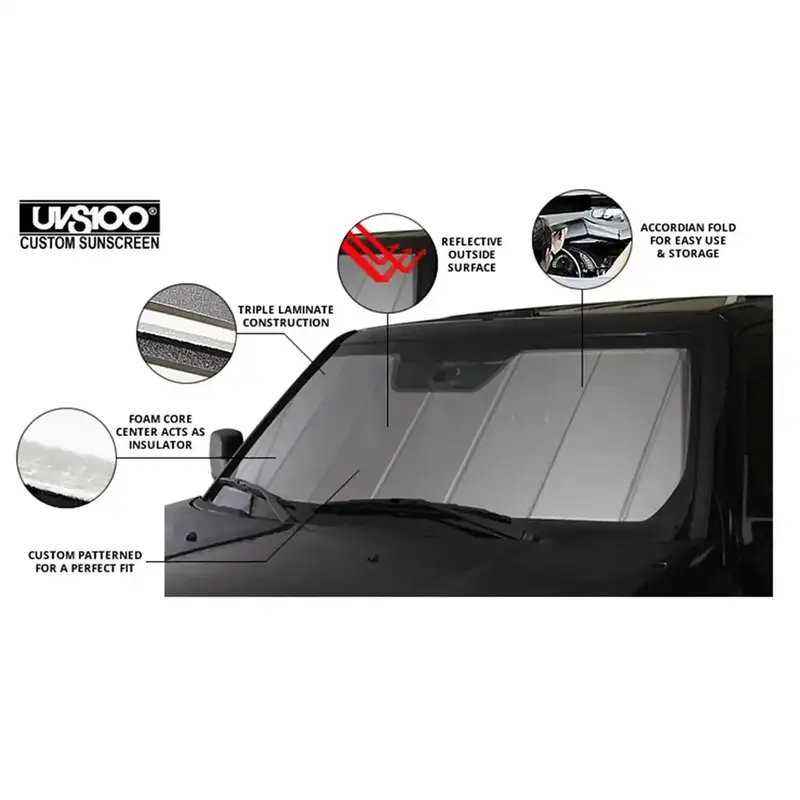Covercraft Uvs100 Custom Silver Sunshade – Uv-Resistant Windshield Protector 1