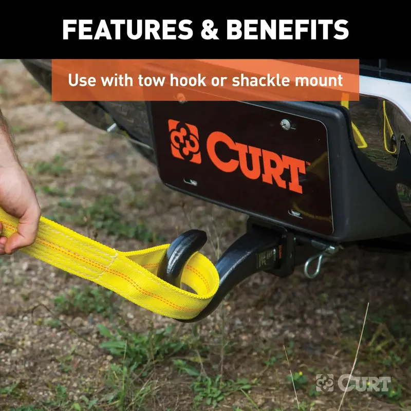 Curt 2-Inch Front Receiver Hitch – Compatible With Select Dodge Durango & Jeep Grand Cherokee Models 1