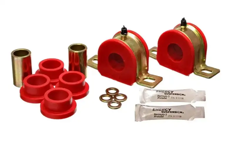 Energy Suspension Greaseable Sway Bar Bushing Kit – 1-1/16" Diameter, Red Polyurethane 1