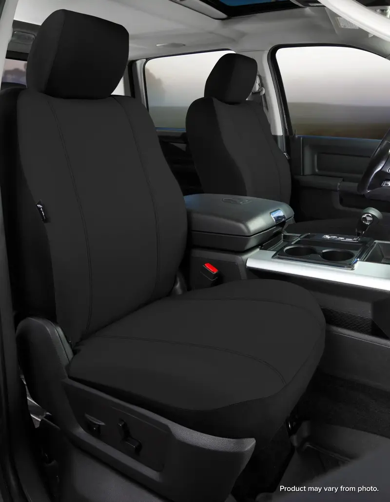 Fia Sp80 Series Seat Protector – Black Taupe Poly-Cotton Custom Fit Front Cover 1