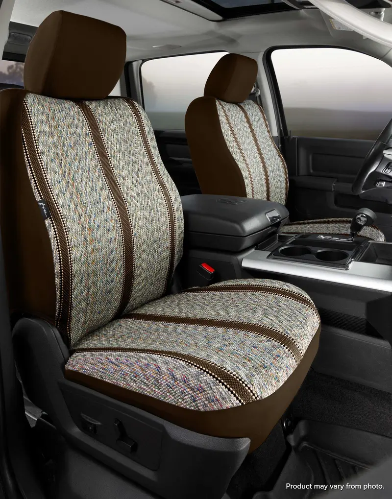 Fia Tr40 Series Brown Saddleblanket Seat Covers – Custom-Fit Front Only 1