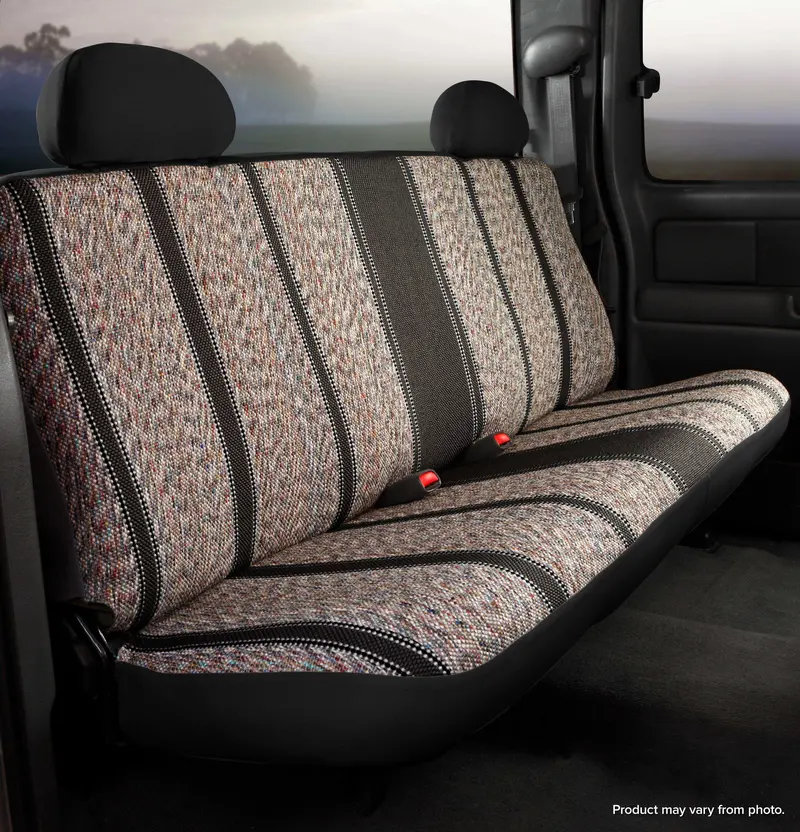 Fia Tr40 Series Wrangler Rear Seat Cover – Tr42-47 Black Wine Saddleblanket Style 1