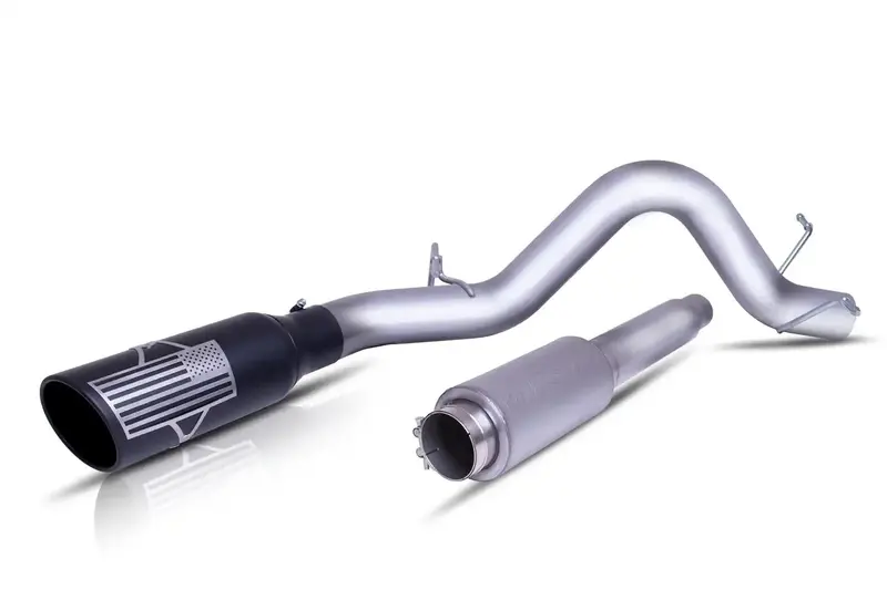 Gibson Patriot Series Cat-Back Exhaust System – Stainless Steel, Single Exit (70-0004) 1