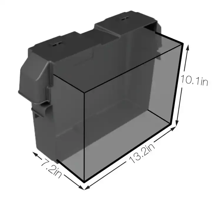Group 27 Battery Box – Heavy-Duty Black Enclosure 1