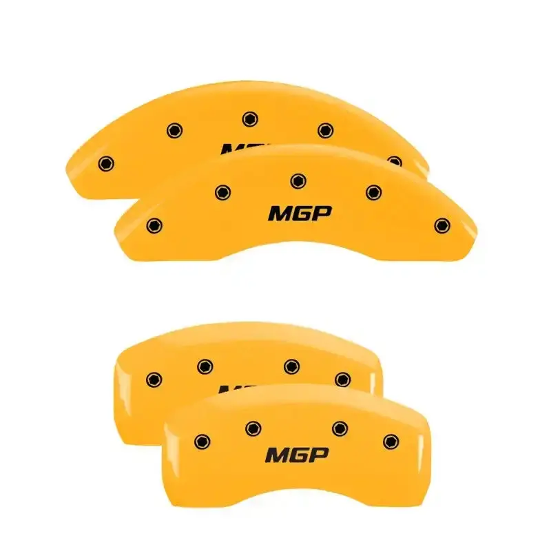 Mgp Caliper Covers – Engraved Yellow Finish With Black Char For 2006 Infiniti Qx56 1