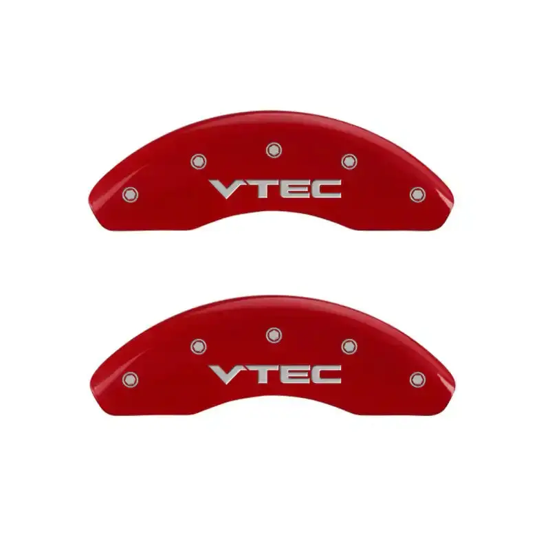 Mgp Honda-Specific Caliper Covers – Engraved Front, H-Logo Rear, Red Finish With Silver Chrome Accents 1