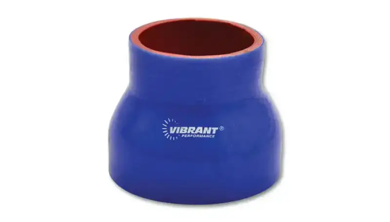 Vibrant Blue 4-Ply Reinforced Silicone Transition Coupler – 3" To 3.25" Id, 3" Length 1